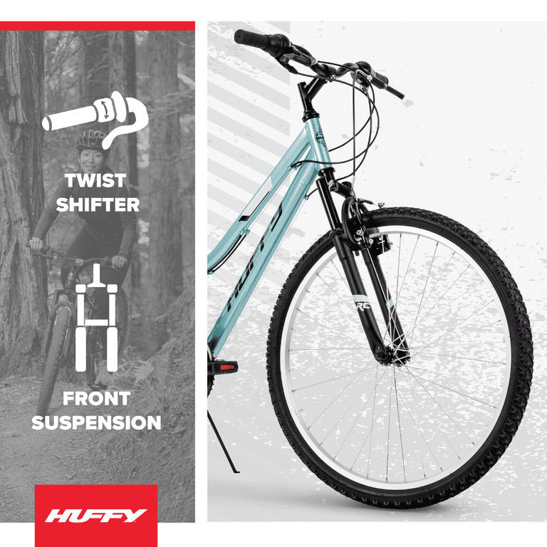 Huffy 26 Rock Creek Women's 18-Speed Mountain Bike, Mint, Shimano  Derailleur, Aluminum Rims - Walmart.com
