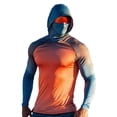 thumbnail image 2 of Viluyesy Men's UPF 50+ Sun Shirt, Lightweight Breathable Quick-Drying UV Protection Rash Guard Tops for Outdoor Hiking Orange S, 2 of 7