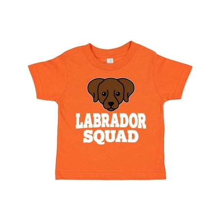 

Inktastic Dog Chocolate Labrador Squad Gift Toddler Boy or Toddler Girl T-Shirt
