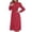 Burgundy, variant on IROINNID Semi Formal Dress for Women Long Sleeve A-Line Dress V-Neck Printing Dress Loose Dress,Burgundy