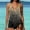 Yellow, variant on SuoKom Tankini Bathing Suits For Women's Two Piece Set Swimsuits Print Tummy Control Swimwear Beachwear Modest Swimsuits For Women On Clearance