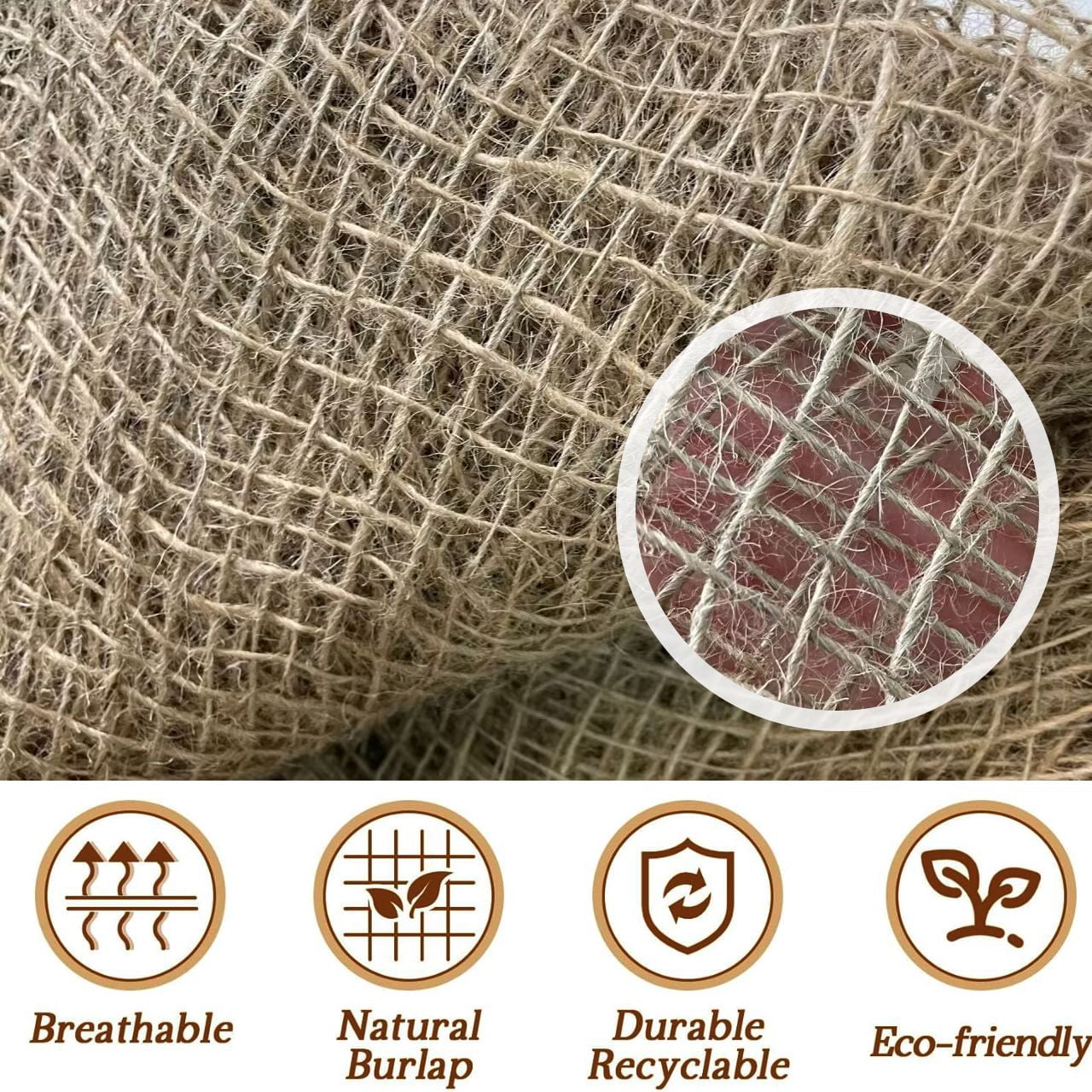 Jute Mesh Slope Protection Netting, 3.3ft*33ft