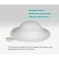 thumbnail image 2 of Universal Stopper Plug Cover for Bathtub, Bathroom and Kitchen Sink Drains, White, 2 of 3