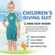 thumbnail image 3 of Sela de buceo 2.5mm Neopreno Durable manga corta pantalones cortos niños niños trajes de buceo Mono surfeando Cuerpo fresco Sensación de trajes de trabajo Verde M sidaley OD003680-07, 3 of 7