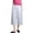#0329-White, variant on Pounoo Capri Pants for Women Elastic High Waist Solid Color Gathered Detail Wide Fit Bottoms Summer Daily Style Airy Comfortable Trousers
