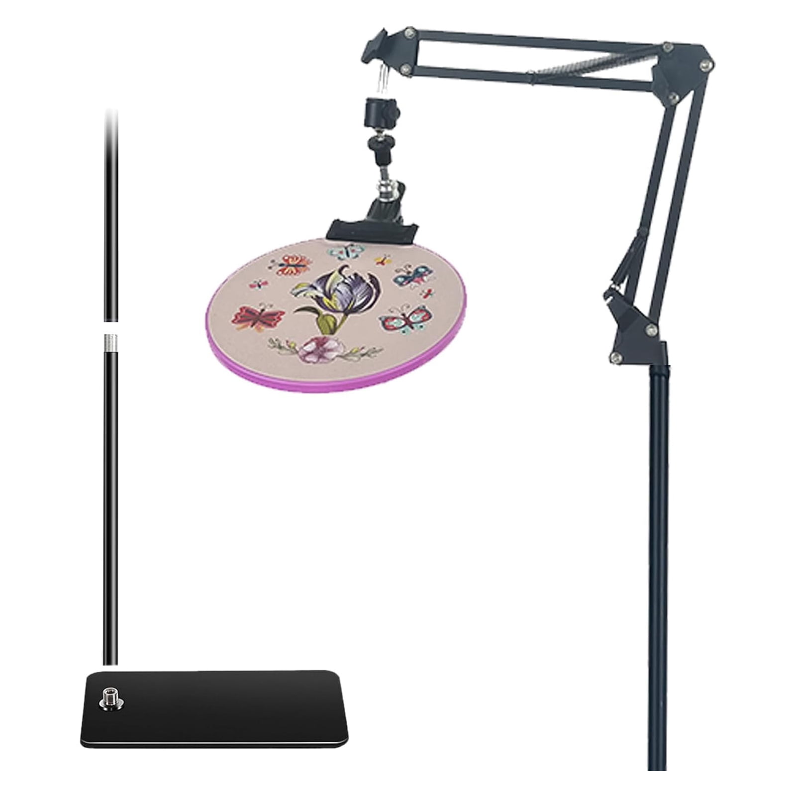 Embroidery Lap Stand Adjustable Embroidery Hoop Stand Easy to Use Embroidery Frame Stand for Craft Embroidery Sewings