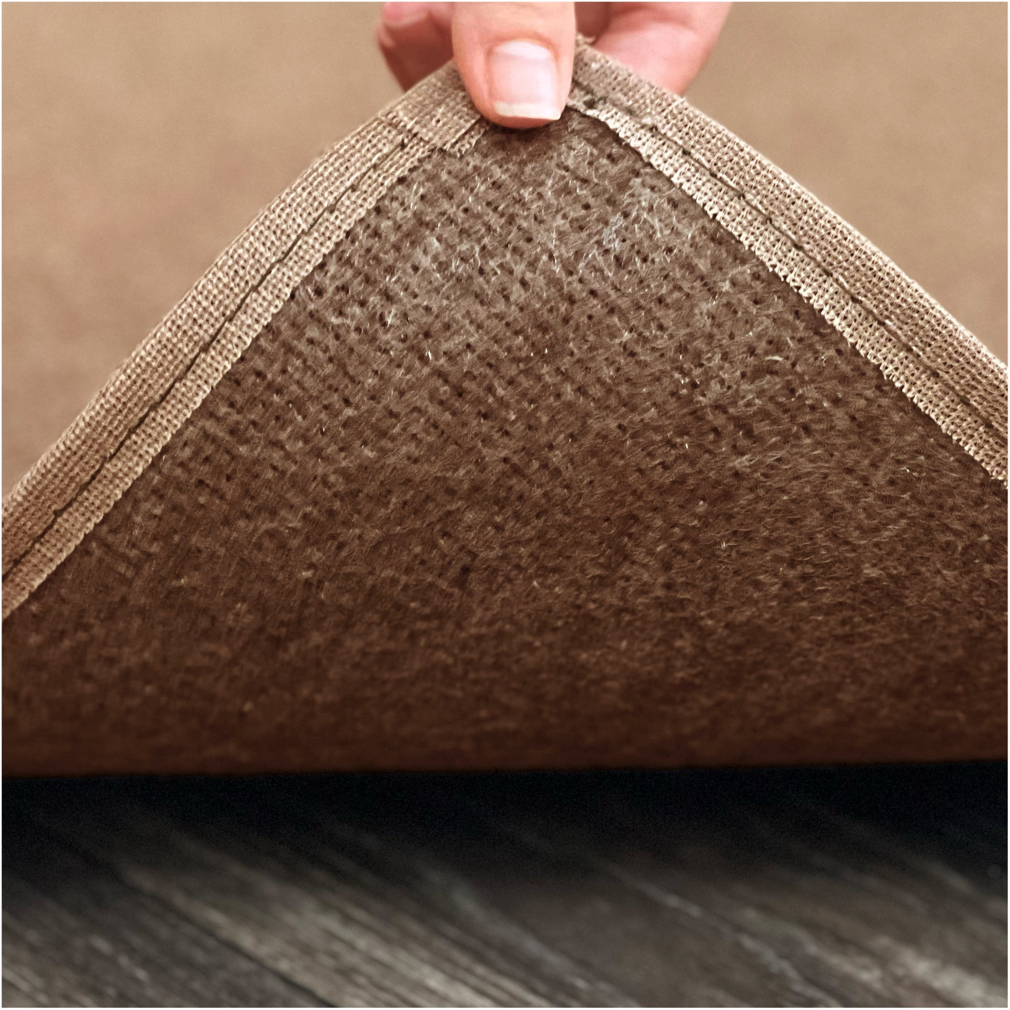 Koeckritz Rugs 3' x 4' Premium Ribbed Indoor/Outdoor Area Rug, Quick Dry, Lightweight, Espresso