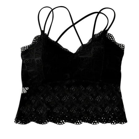 

NECHOLOGY Body Stockings Lingerie Chest Sports Underwear Women Bra Vest Pad Lingerie for Women with Push up Bra Black One Size