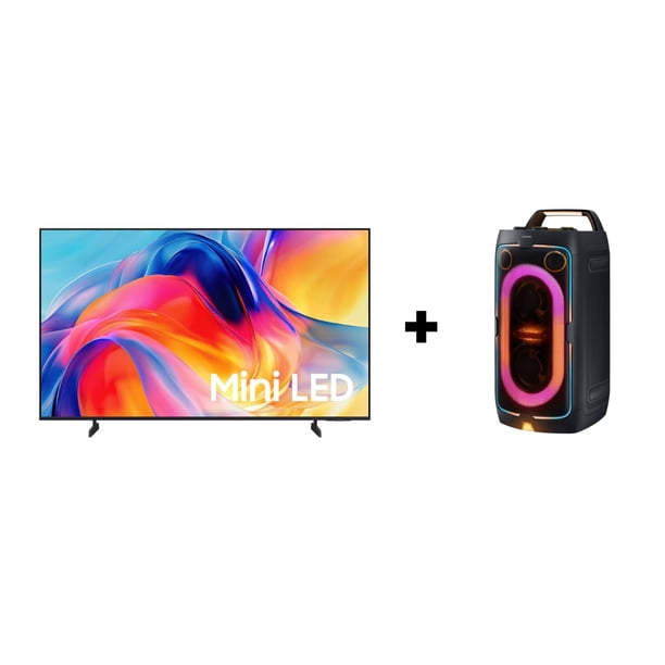 Combo TV Samsung 65" Mini Led M70HAF Vision AI 4K + Torre de Sonido MX-ST40F 160W