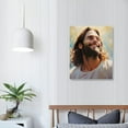 thumbnail image 3 of COMIO Jesus Christ - Jesus Loves Me, Jesus Wall Decor - Christian Wall Art Religious Wall Decor Christianity Gift Jesus Poster Picture God Wall Decor Living Room Catholic Decor, 3 of 4