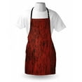 thumbnail image 3 of Red and Black Apron Artistic Abstract Pattern with Grungy Distressed Look and in Vintage Style, Unisex Kitchen Bib Apron with Adjustable Neck for Cooking Baking Gardening, Red Black, by Ambesonne, 3 of 3