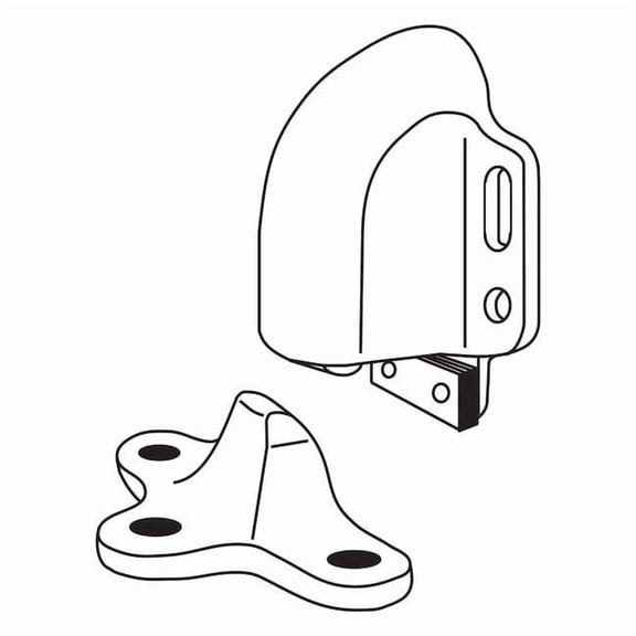 Rockwood Door Stop,Floor Mount,Polished Brass 491.3