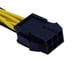 thumbnail image 5 of Methold Cable bifurcador de corriente PCI-E de 6 pines a 6 + 2 pines (6 pines/8 pines), tarjeta gráfica, PCIE, PCI , 6 pines a Cable de Juegos de teclado y mouse para computadora, 5 of 6