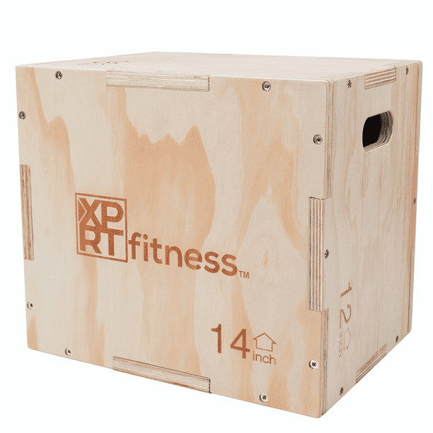 XPRT Fitness 3 in 1 Wood Plyometric Jump Box Fitness Training