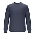 thumbnail image 5 of Atogsazn Mens Oversized Sweatshirt Casual Long Sleeve Pullover Sweatshirts Relaxed Fit Tops Crew Neck Blouse 02-Navy XXL Fashion, 5 of 5