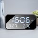 thumbnail image 4 of Reloj despertador con pantalla grande LED digital Relojes con esfera de espejo y termómetro de fecha (negro), 4 of 8