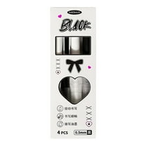 Gel Pens Black, Tyeign Black Retractable Gel Pens 0.5Mm Point Ink Smooth Writing Cute Aesthetic Pens for Office & Home This Pen Is A Good Tool for Back to Office Very Nice Pen for Work.25Ml