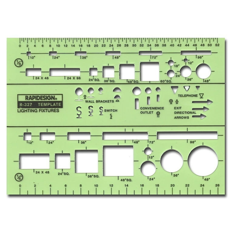 Rapidesign Electrical Drafting And Design Templates, Electrical/Electronic,  Set Of 3 