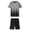 Dark Gray, variant on GDREDA Men's Sleepwear for All Seasons Men's Summer Outdoor Sports Q Uick Drying Short Sleeved Shorts Running Casual Two Piece Set Men's Pajama & Loungewear Blue,XXXXL