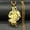 Gold color, variant on Cute Fashion Hollow Animal Cat Head 14K Yellow Gold Pendant Necklace for Women Men Gold Silver Color Pet Kitten Long Hair Cat Jewelry
