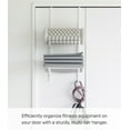 thumbnail image 6 of Yamazaki Home Over-the-Door Fitness Equipment Hanger, White, Steel, Supports 5.5 pounds, Over-the-Door, 6 of 7
