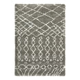 thumbnail image 3 of Unique Loom Rabat Shag Collection Area Rug - Geometric (4' 1" x 6' 1" Rectangle Gray/Ivory), 3 of 7