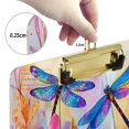thumbnail image 3 of Acrylic Writing Board Silver 12.5*9 Inch Clipboards Transparent Acrylic Material Suitable For Office Classroom Teachers Fashion Bloggers Stationery Enthusiasts Blue Dragonfly, 3 of 9