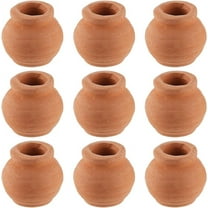 1 Box 10Pcs Miniature Tiny Clay Pots Pottery Planter Mini Flower Terra Cotta Succulent Pots for Fairy Garden DIY Plants Office Desktop Windowsill Decoration Nursery Wedding Favors DIY