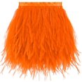 thumbnail image 1 of Soarer Feather Rim, avestruz naranja, 13-18 cm, 2 m, para coser, 1 of 6