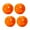 Orange 4pcs, variant on yotijar Indoor Pickleball Balls 26 Holes Durable 74mm for Sanctioned Tournament Play Orange 6pcs
