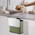 thumbnail image 3 of 1.3 Gallon/5 Liter Kitchen Trash Can, Wall-Mounted Waste Bin,Stainless Steel Waste Bin with Soft-Close Lid, Rectangle Rubbish Bin with Removable Inner Bucket for Kitchen, 3 of 5