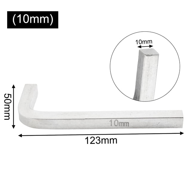 BTOER L Shape Square Head Wrench Square Key 4 Point Wrench Screwdriver Set 3-10mm Tightening Square Screws Hand Repair Tool Accessory