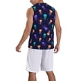 thumbnail image 5 of Gaeub Sea Jellyfish Men's Mesh Basketball Jersey, Quick-Drying Sleeveless Top S-4XL, Loose Muscle Tank Top -Medium, 5 of 9