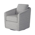 thumbnail image 2 of Southern Motion Daisey Wood & Fabric Swivel Glider in Denim Blue, 2 of 4