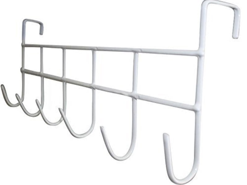 Chrome Dual Clothes Hook Wash Room Towel Hanger Gm Details about   Single Metal Over Door Hook 