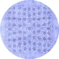 thumbnail image 1 of Ahgly Company Indoor Round Persian Blue Traditional Area Rugs, 8' Round, 1 of 4
