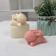 thumbnail image 2 of Molde de silicona de conejo agachado 3d, moldes para velas de aromaterapia de animales de Pascua Diy, 2 of 5