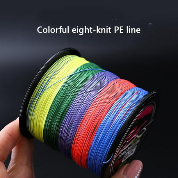 8 Strands Braided Fishing Line 300M Multi-colored Fishing Tackle  Multi-colored Fishing Ultra Smooth Braided Line Fishing Props