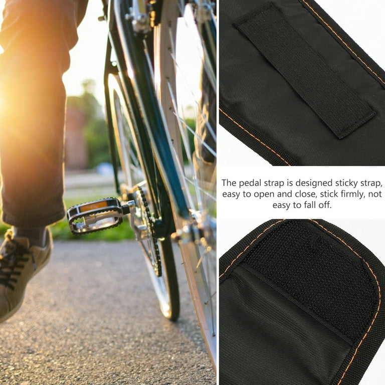 1 Pair Bike Pedal Cover Bike Pedal Straps Cycle Pedal Straps Sticky Strap Pedal Cover Footrest Straps Walmart
