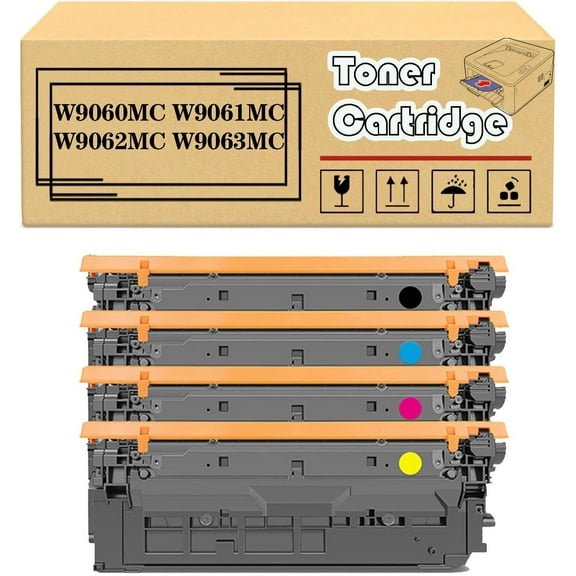 W9060MC W9061MC W9062MC W9063MC Toner Cartridges Compatible for HP E55040DW E57540dn E57540C Printers --- High Capacity 15,000 Pages