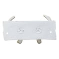 thumbnail image 2 of Cast Iron Vintage White Western Rustic Stag Deer Trophy Antler Rack Wall Hooks, 2 of 4