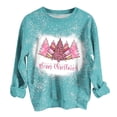 thumbnail image 1 of Qertyioot Sweat-Shirt Décontracté de Noël pour Femmes, Manches Longues Col Rond Imprimé Ample, 1 of 2