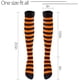 thumbnail image 3 of pares de calcetines largos a rayas negras por encima de la rodilla medias altas hasta el muslo para disfraces de Halloween Cosplay Sailing  Electrónica, 3 of 5