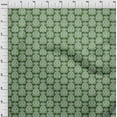 thumbnail image 4 of oneOone Rayon Green Fabric Asian Block Sewing Material Print Fabric By The Yard 56 Inch Wide, 4 of 5