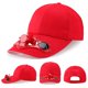 thumbnail image 4 of Gorra de béisbol tamaño ajustable deportes al aire libre ventilador solar color sólido visera sombrero, 4 of 4
