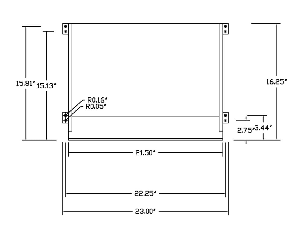 We're it Under Desk Drawer Organizer | Hidden Storage | Ball Bearing Slides | 21x17x2 Pencil Tray | Black