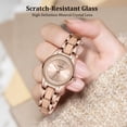 thumbnail image 5 of Watch for Woman Minimalist Diamond-Accented Watch with Quartz Movement, Waterproof Watch with Stainless Steel Strap for Woman Perfect Gift, 5 of 8