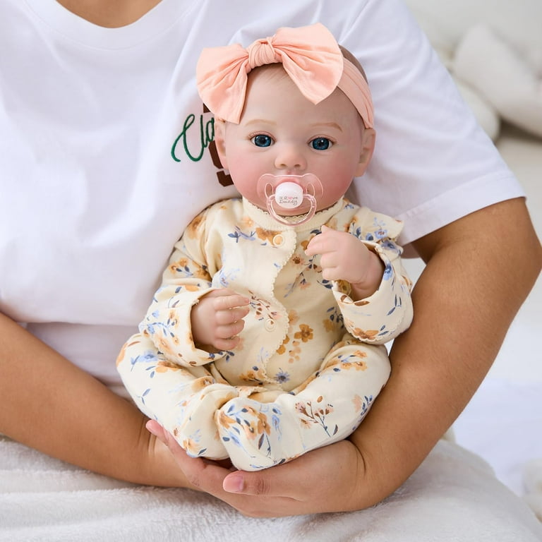 17 Inch Realistic Newborn Toddler Reborn Dolls Lifelike Girl  17Inch Reborn Baby Doll with Clothes Bottle Pacifier main image 0