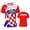 4, variant on Croatia Flag Men Sports T-shirt Women Tees jersey for Soccer Football Running Bike Tennis Fitness Fans