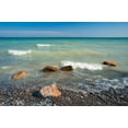 thumbnail image 2 of Jaynes Gallery 32x23 Gold Ornate Wood Framed with Double Matting Museum Art Print Titled - Canada-Ontario-Presquile Provincial Park-Shore of Lake Ontario, 2 of 4